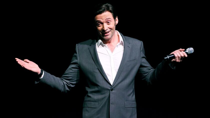 Hugh Jackman, star of the upcoming film "The Greatest Showman," at 20th Century Fox's CinemaCon 2017 presentation at Caesars Palace in Las Vegas.