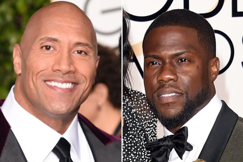 Actor Dwayne Johnson and comedian Kevin Hart will co-host the 2016 MTV Movie Awards.