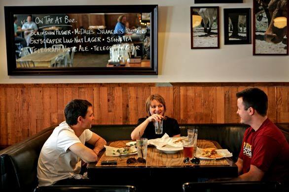 The crowd at 8 oz. Burger Bar in L.A. is decidedly casual.