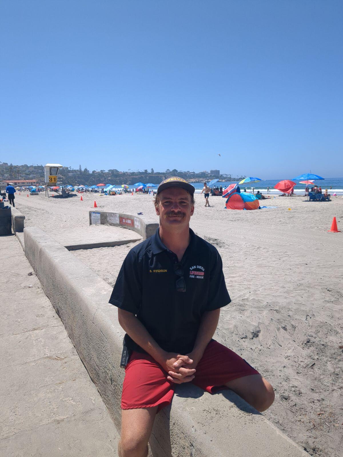 Scott Swenson of La Jolla (pictured) and Trevor Nielsen won the Seasonal Rescue of the Year award.