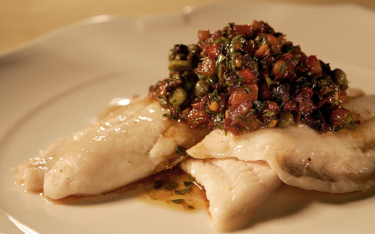 Cafe des Artistes' fillet of sole Provencal