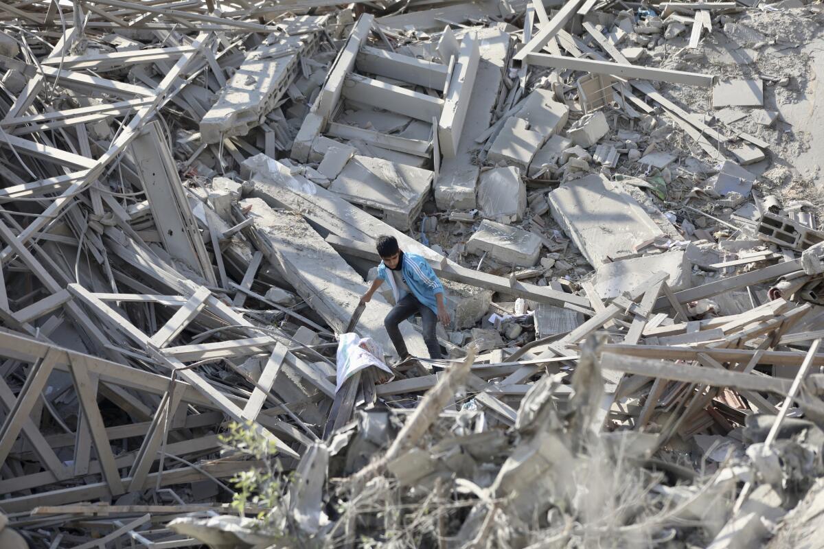 La destrucción en Ciudad Gaza, Franja de Gaza, el 10 de febrero de 2024. (Foto AP/Mohammed Hajjar)