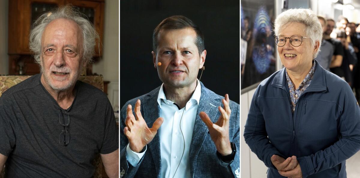 The three scientists who won the 2023 Nobel Prize in physics
