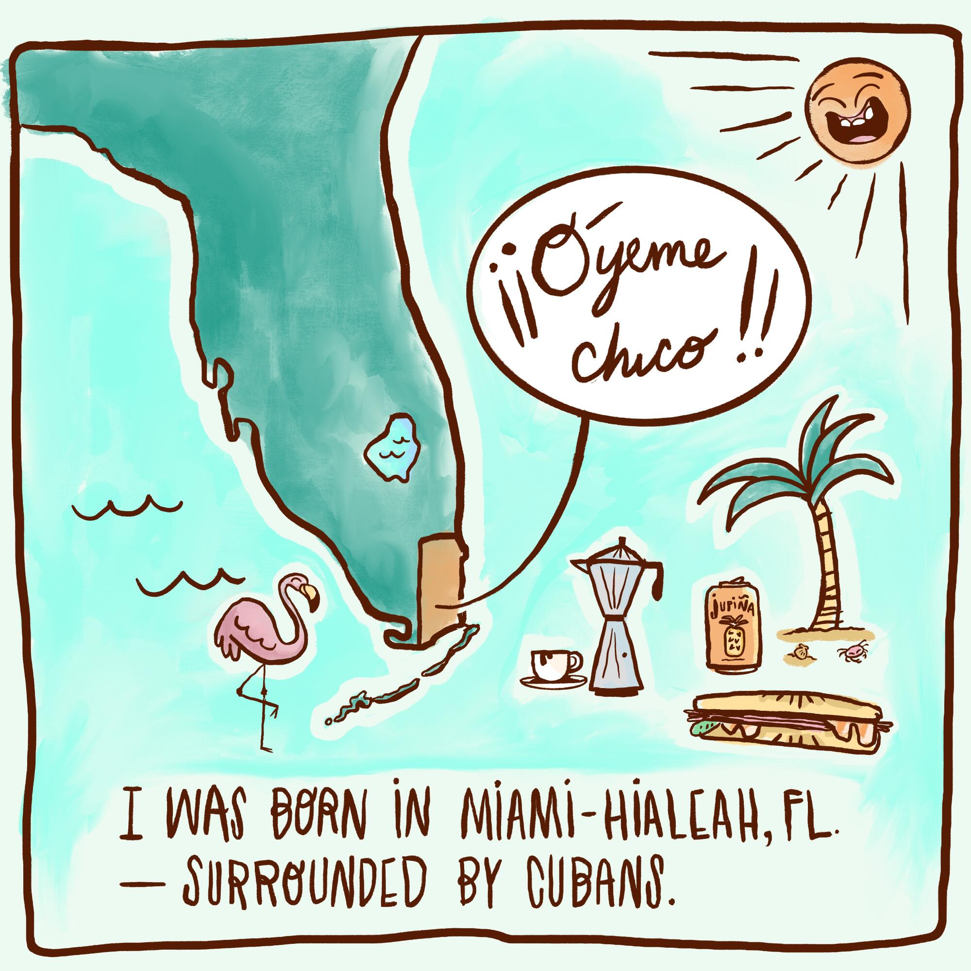 I was born in Miami -- Hialeah, Florida -- surrounded by Cubans 