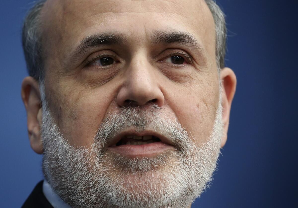 Former Federal Reserve Chairman Ben S. Bernanke, shown above in January, reportedly received at least $250,000 for a speech Monday in Abu Dhabi, his first public remarks since stepping down as Fed chief.