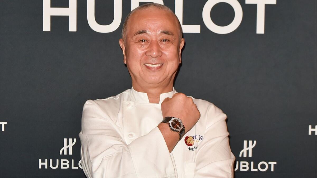 Chef Nobu Matsuhisa, being honored at a dinner in February hosted by watch-maker Hublot.