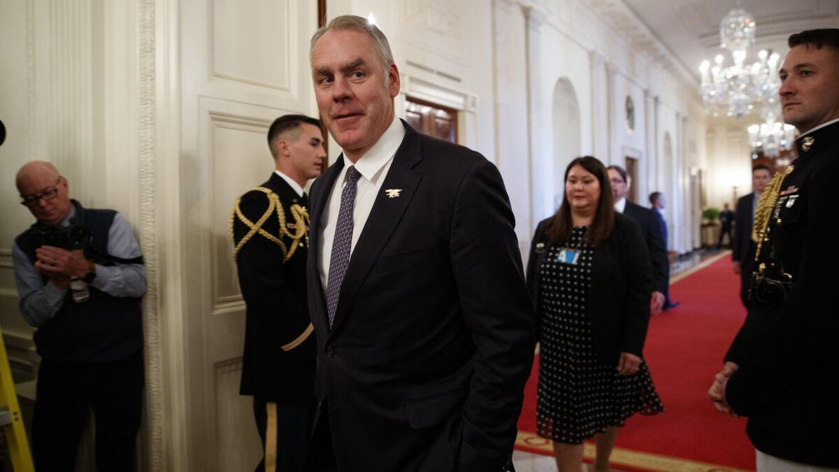 Earlier this month, the the Interior Department's Office of Inspector General referred an inquiry into a land deal -- one of several probes into Secretary Ryan Zinke's conduct -- to the Justice Department to determine whether a criminal investigation is warranted.