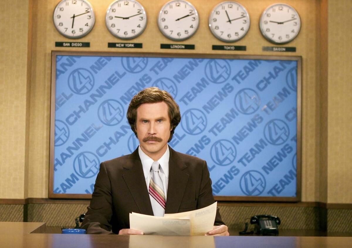 TSN is touting its new hire, Will Ferrell. As alter-ego Ron Burgundy, he will cover a Winnipeg, Canada, curling match.
