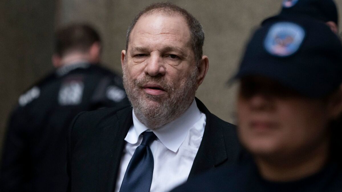 Disgraced Hollywood mogul Harvey Weinstein in April.