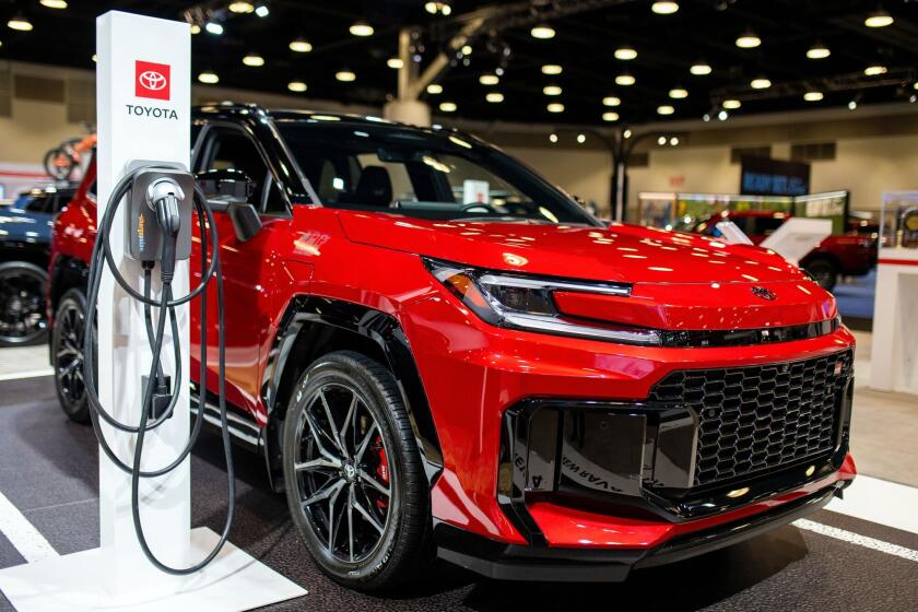 The 2026 Toyota RAV4 Plug-in Hybrid GR Sport. Photographer: James MacDonald/Bloomberg