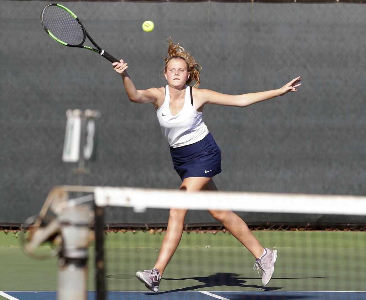 Photo Gallery: Crescenta Valley vs. Arcadia in Pacific League girls' tennis