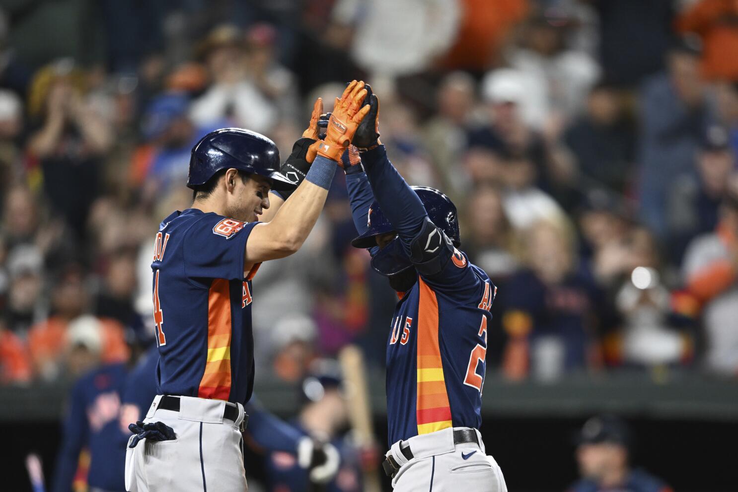 Astros rally past Orioles to give Baker milestone 100th win - The