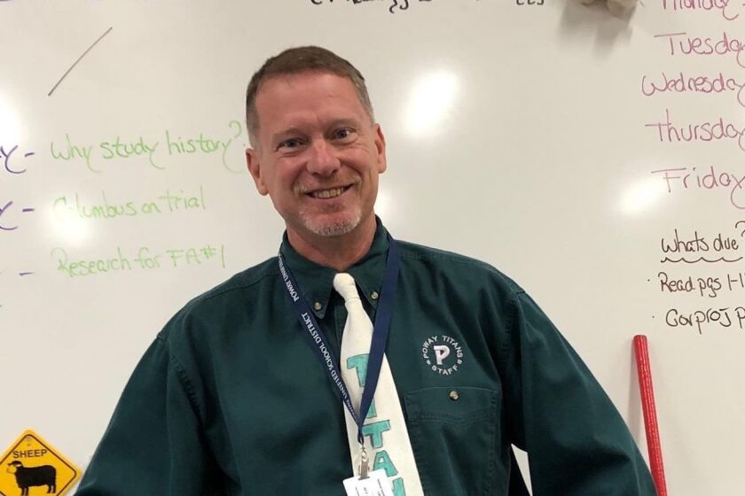 Curt Lewis, creator of the High5Wizard app has been teaching at Poway High School for more than 20 years.