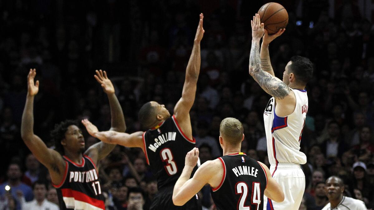 When the Trail Blazers last played the Clippers, J.J. Redick made a buzzer-beating shot to win the game, 96-94, on March 24.