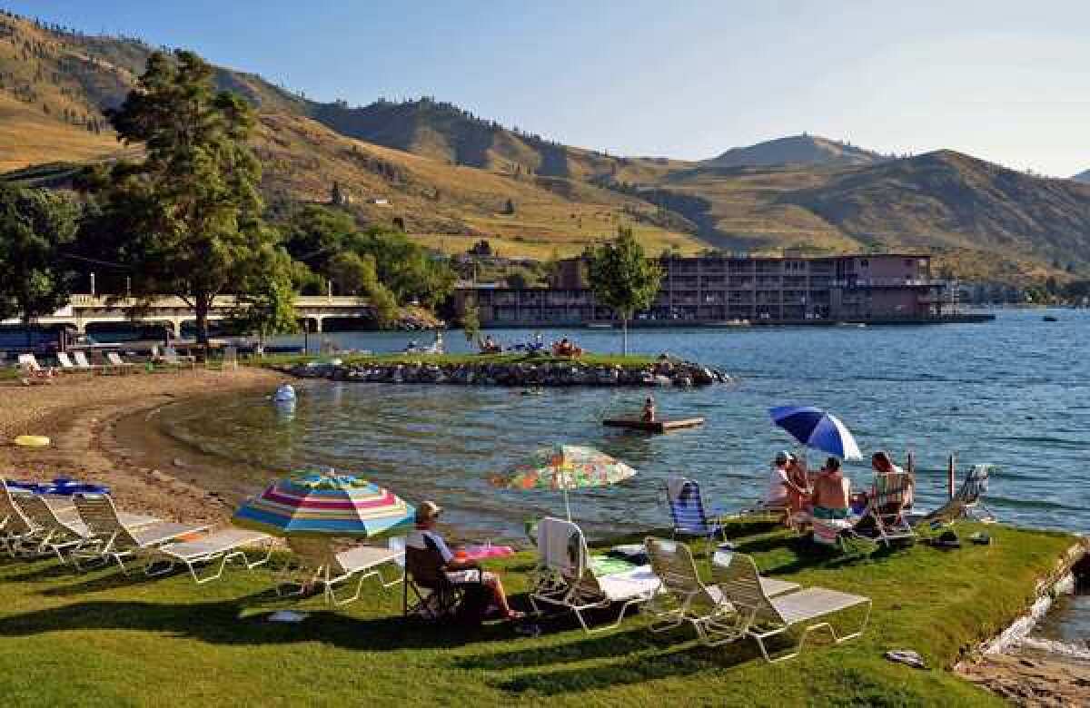 Campbell's Resort has 1,200 feet of lake frontage, two pools, a spa and a marina.
