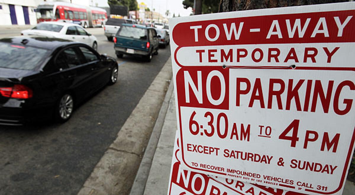 Parking restrictions can be a headache in Los Angeles, but new technology that allows drivers to reserve and even pay for parking in advance from inside their cars is a promising advancement.