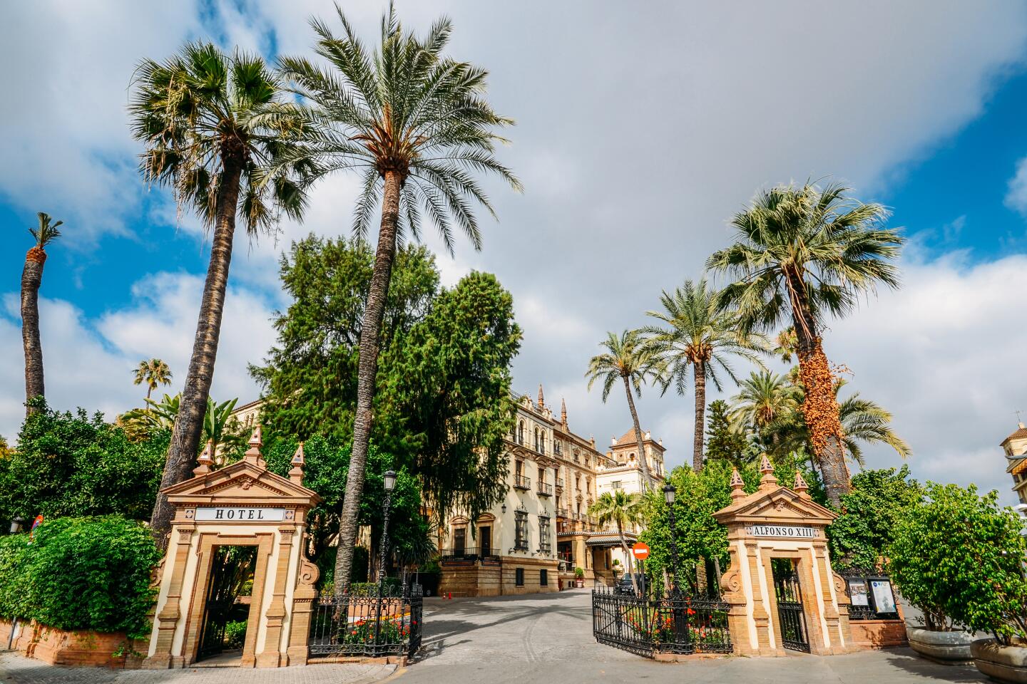 Entrance to Hotel Alfonso XIII, hotel in Seville with Grand Deluxe category
