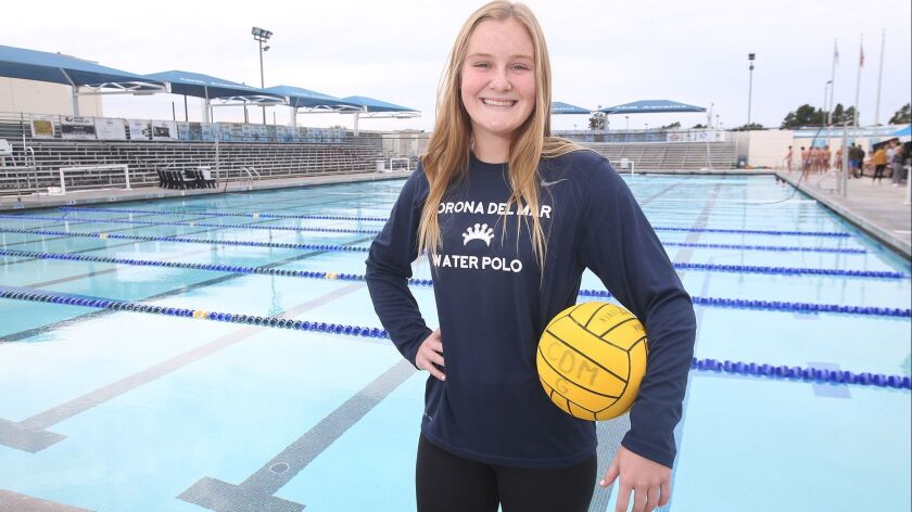 Sophie Wallace scored three goals for Corona del Mar High in a 7-5 upset win at Goleta Dos Pueblos in a CIF Southern Section Division 1 quarterfinal playoff match on Feb. 7.