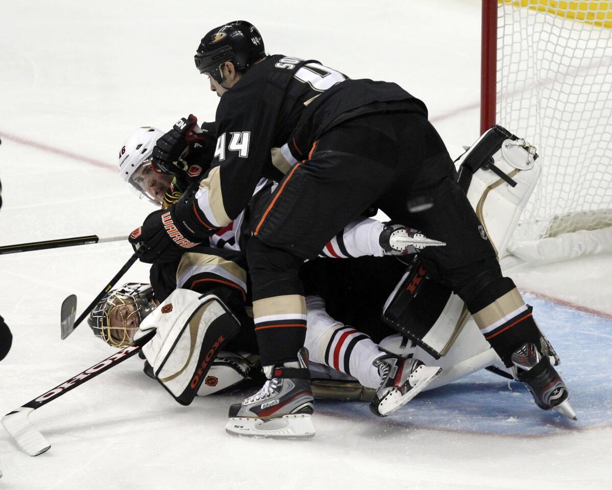 Sheldon Souray, Marcus Kruger, Jonas Hiller