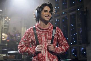 SATURDAY NIGHT LIVE -- “Timothée Chalamet, boygenius” Episode 1848 -- Pictured: Host Timothée Chalamet during Promos in Studio 8H on Tuesday, November 7, 2023 -- (Photo by: Rosalind O’Connor/NBC)