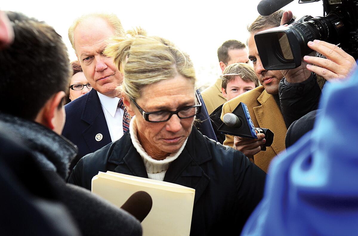 Rita Crundwell outside court in Rockford, Ill., on Nov. 14, 2012.