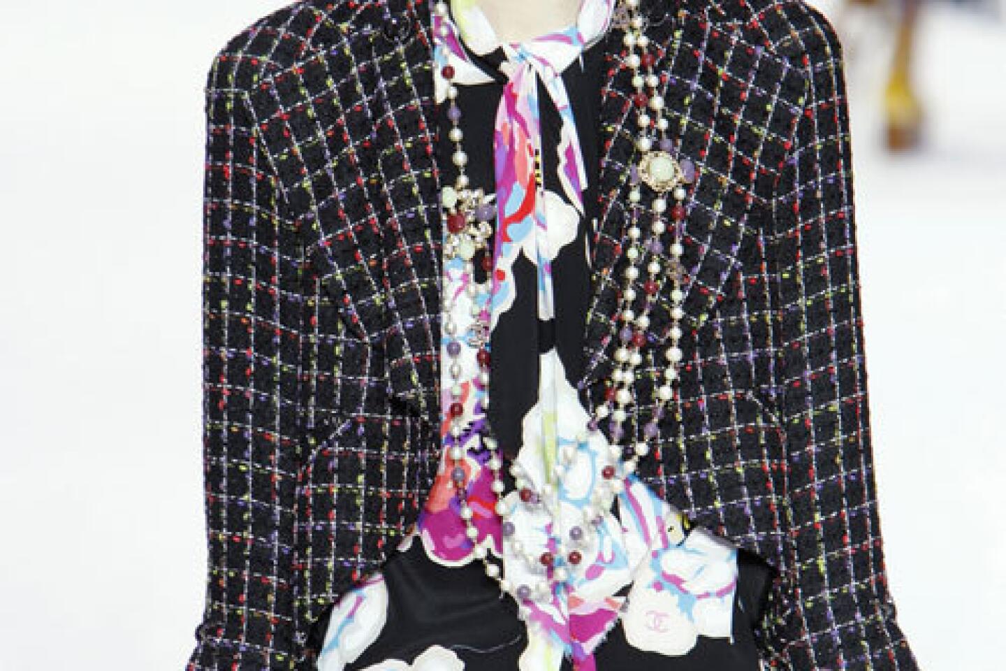 Chanel Multicolor Fantasy Tweed Fringed Jacket 04P - Chanel