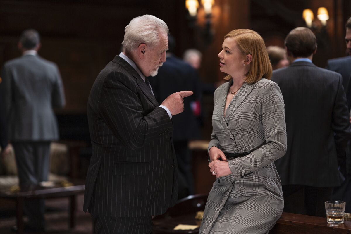 Brian Cox and Sarah Snook are among "Succession's" many Emmy nominees.