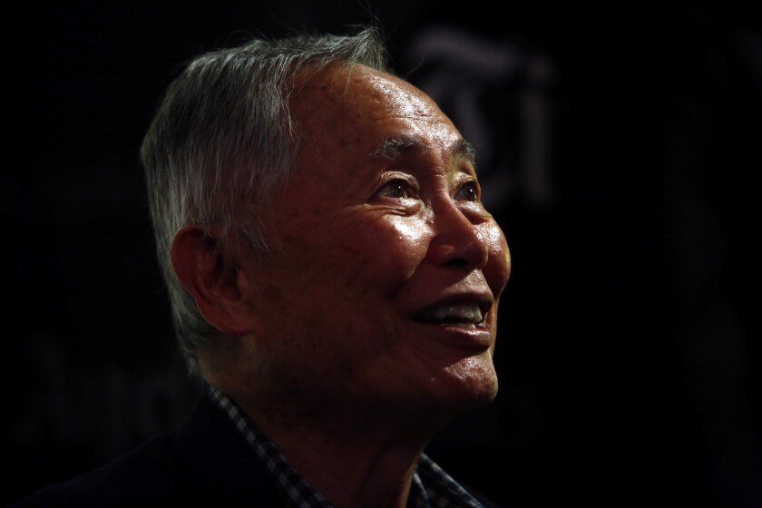 'Star Trek' actor George Takei at the L.A. Times Book Club in September 2019.