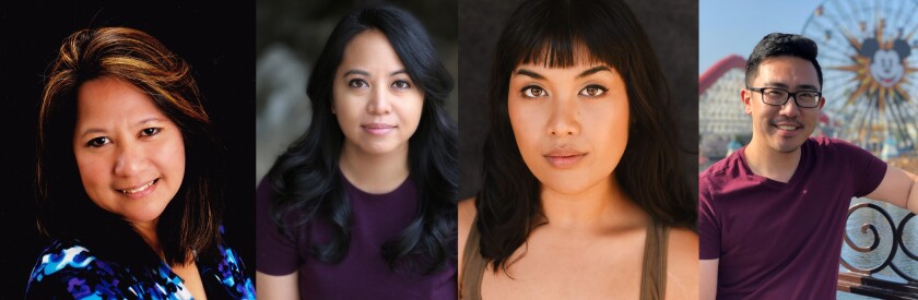 From left to right, actresses Jescel “May” Esteban, Claudette Santiago, Ciarlene Coleman and Aaron Ding 