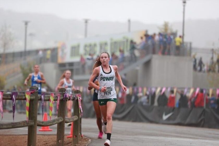 Tessa Buswell, a Poway High junior, won the San Diego Section championship in the 800-meter run last year.