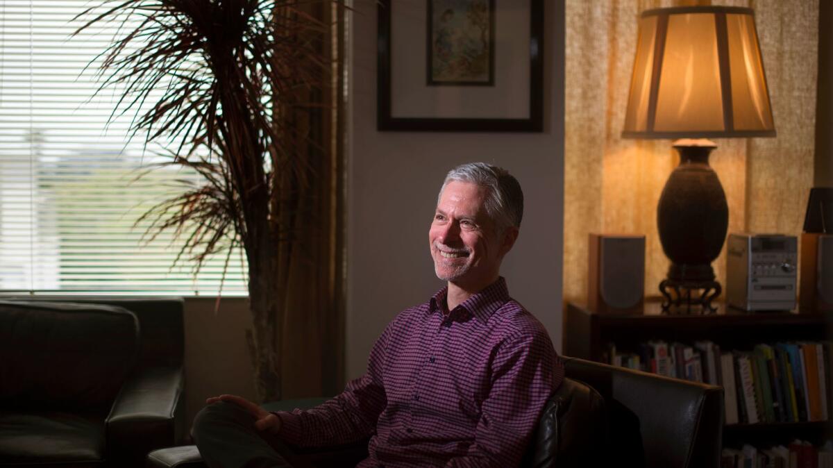 Psychotherapist Barry Michels at his office in West Los Angeles.