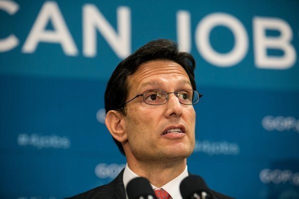 House Majority Leader Eric Cantor (R-Va.) sent a memo to GOP House colleagues touting the party's oversight efforts.
