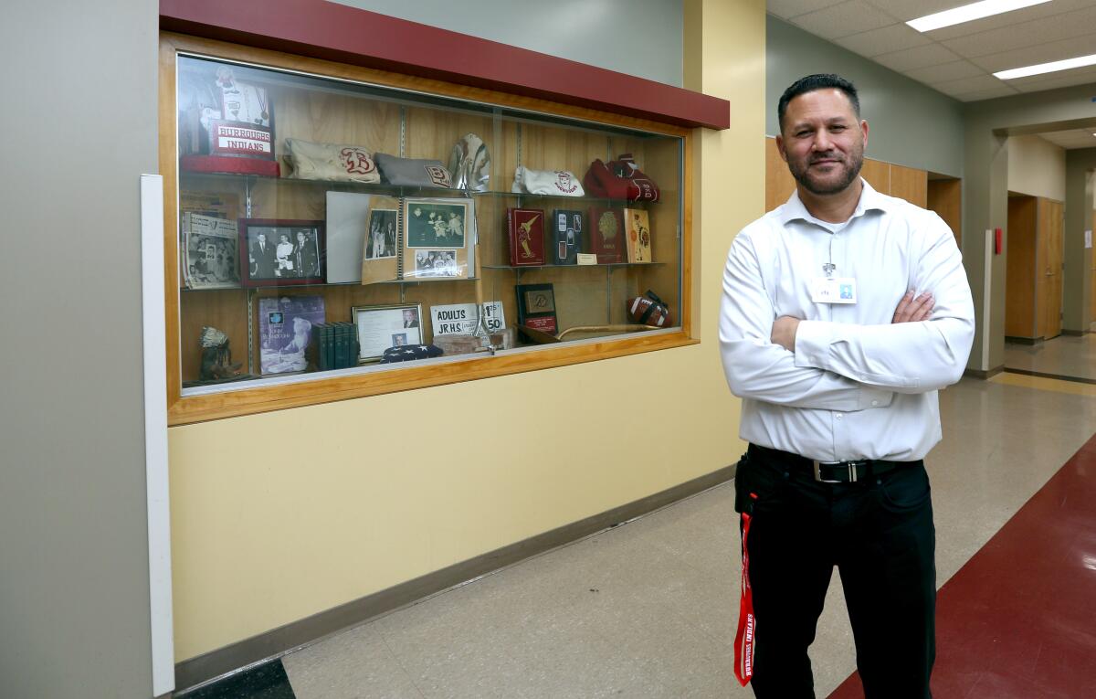 Burroughs High School alumnus Steven Hubbell was named his school's new assistant principal in charge of athletics and activities.