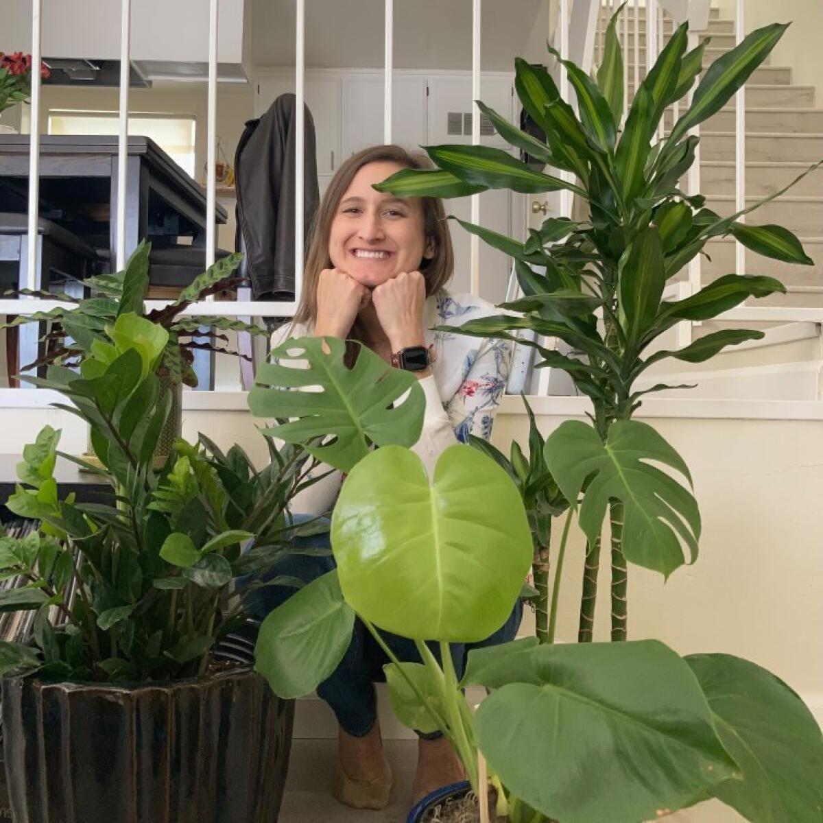 Reader Dana Stumbo with her plants