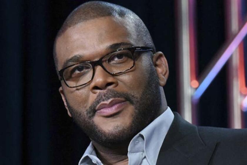 Tyler Perry participates in a panel for Fox's "The Passion" at the Television Critics Assn. winter tour event on Jan. 15, 2016, in Pasadena.