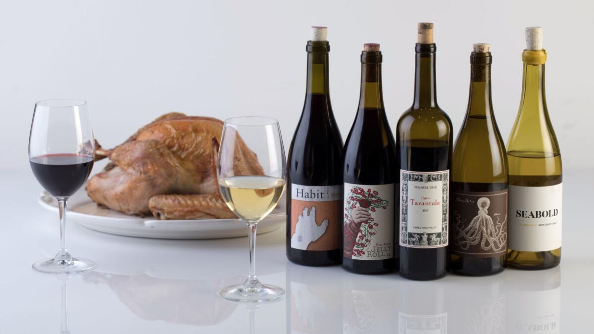 5 wines from L.A. winemakers o pair with your Thanksgiving feast.