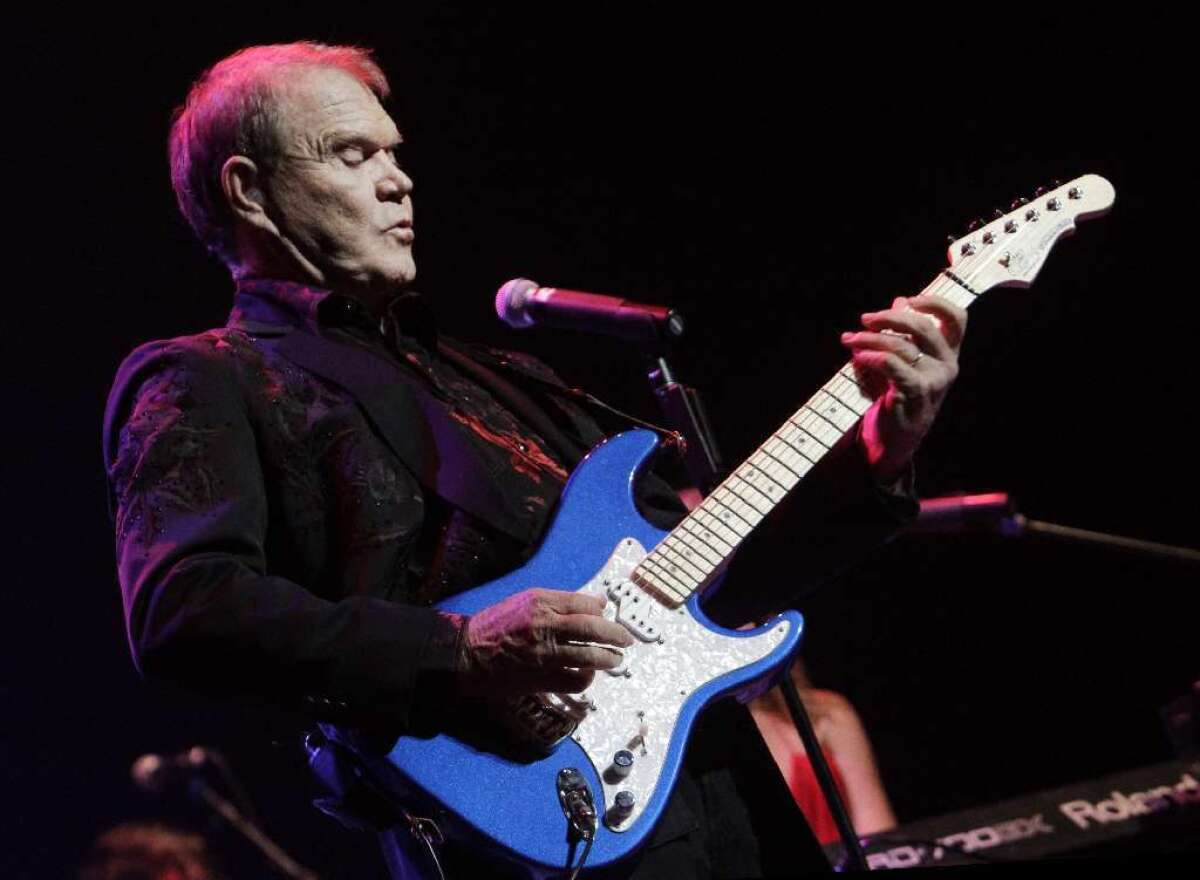 Glen Campbell performs as part of his farewell tour at Club Nokia on Oct. 6, 2011.