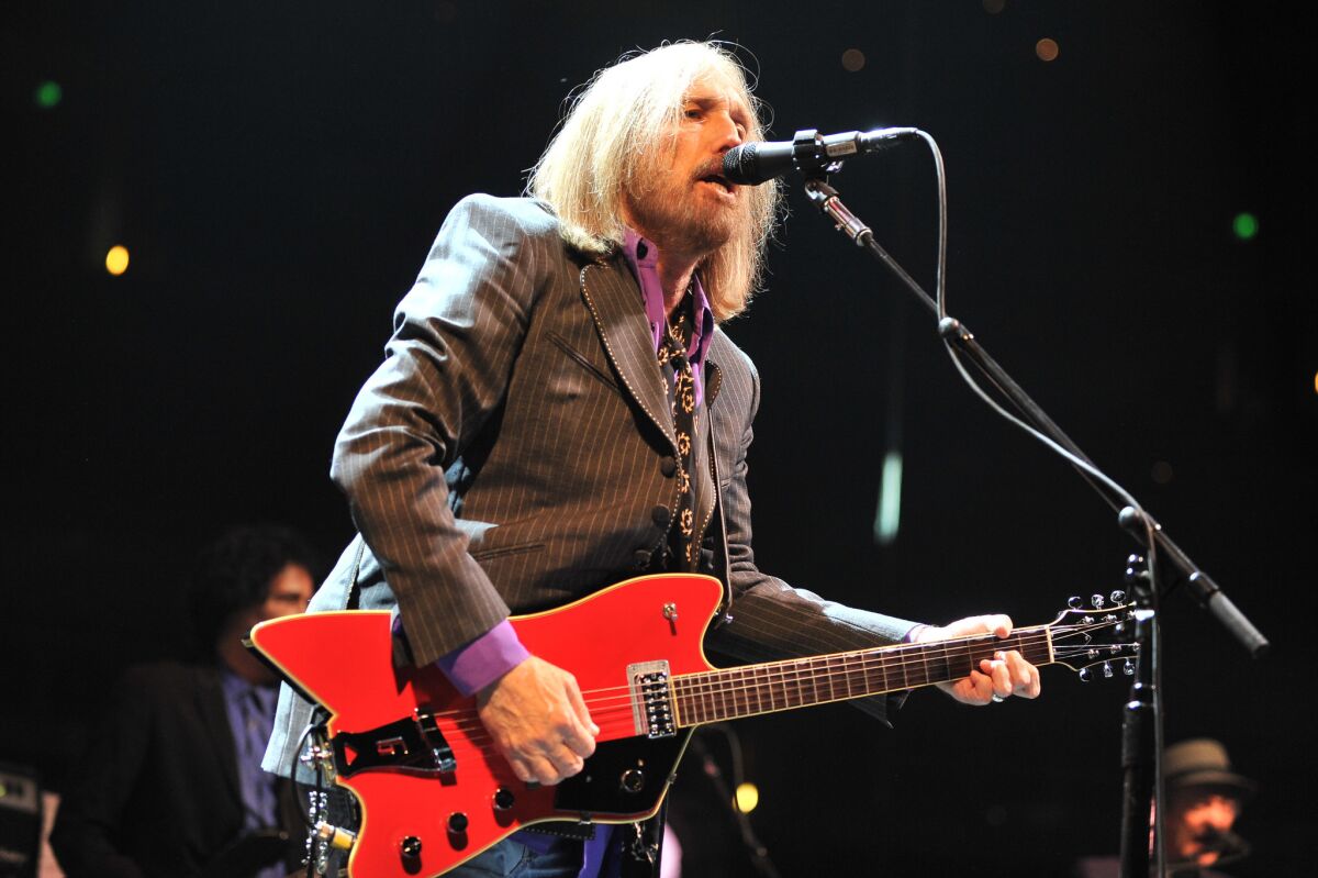 Tom Petty performs at the Honda Center in Anaheim in 2014.