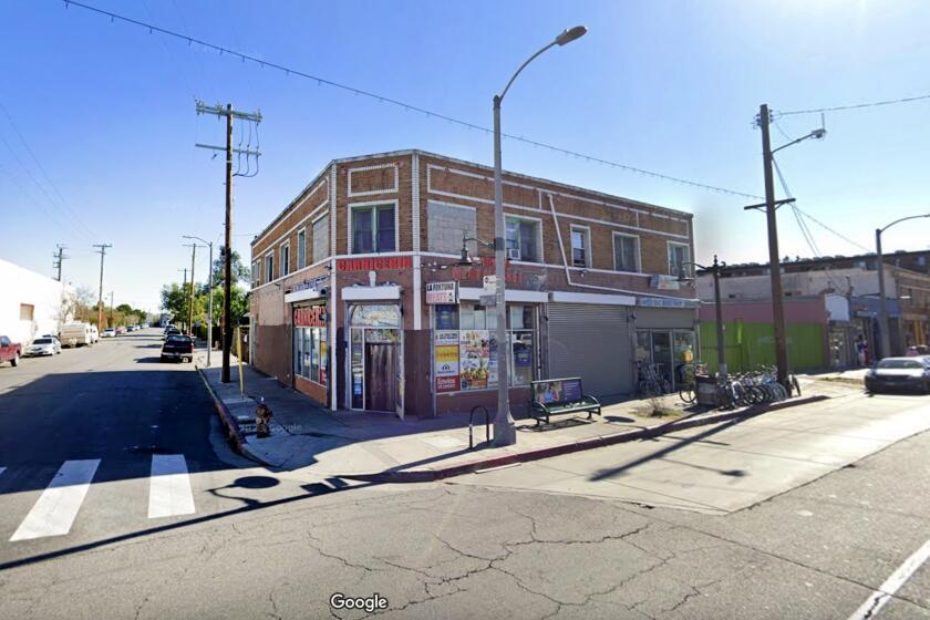 Los Angeles, California-April 11, 2024-2300 block of S. Central in Los Angeles, CaliforniaThe Los Angeles Police Department's (LAPD) Newton Area detectives announce the arrest of an adult male and juvenile female in a series of armed robberies in the Los Angeles County area. The male suspect has been identified as 18-year-old Nathen Sanchez, a resident of the Los Angeles area. Sanchez was arrested for 211 PC: Robbery with $175,000 bail, booking number 6787937. The juvenile subject is a 12-year-old female. (Google Maps)