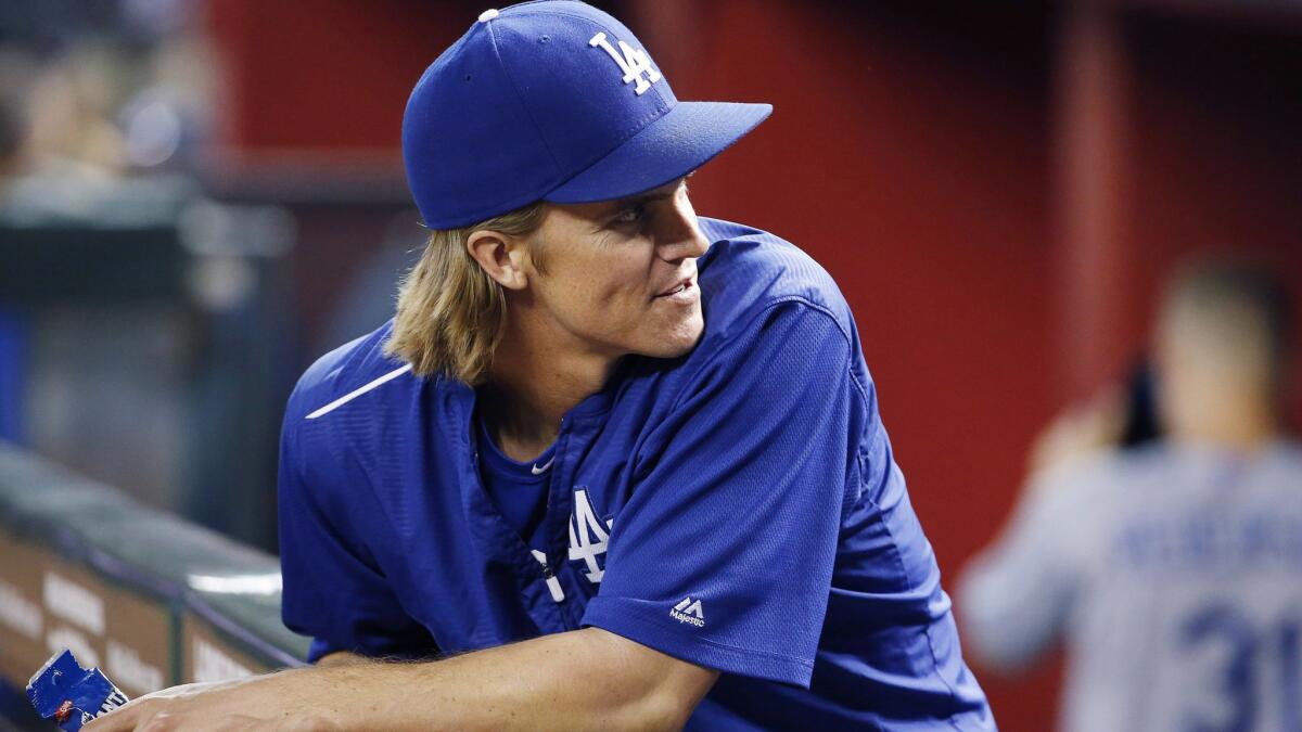Dodgers starter Zack Greinke leads the majors with a 1.58 earned-run average but is only 6-2 after 16 starts.