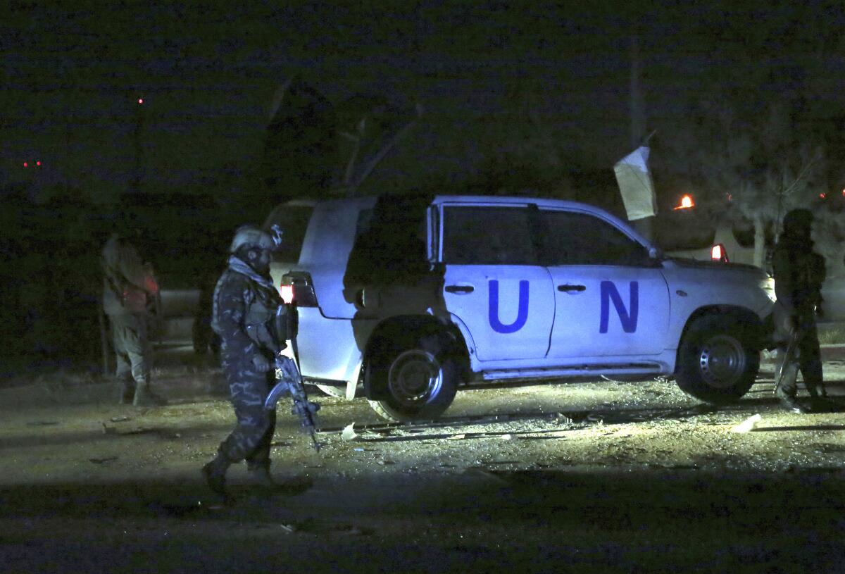 Bombing targets United Nations vehicle in Kabul, Afghanistan