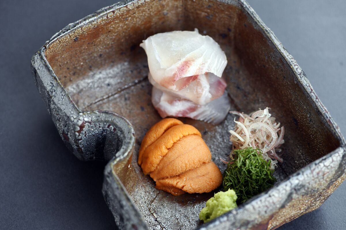 The Arts District's intimate kaiseki restaurant, Hayato, earned two stars this year in Michelin's return to California. 