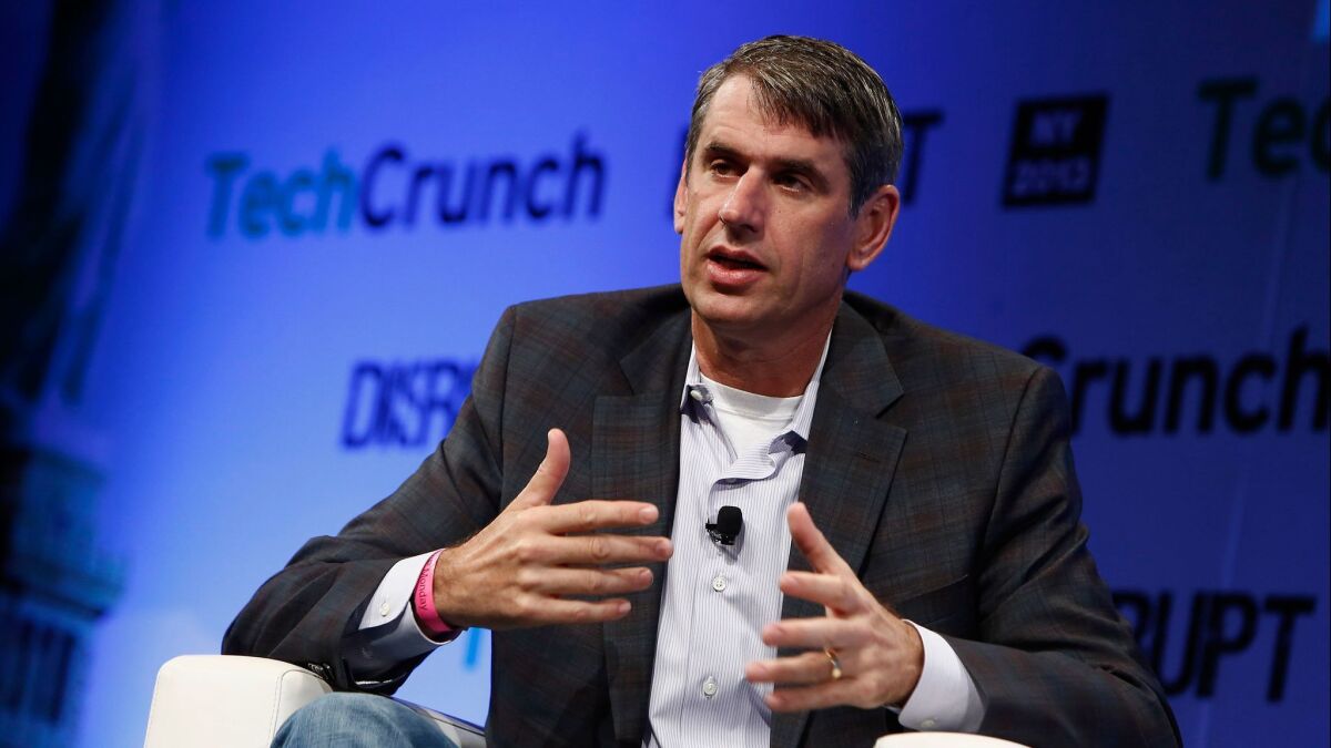 Venture capitalist Bill Gurley, shown in a file photo, testified he'd not read a due diligence report pertaining to Anthony Levandowski when, as a member of Uber's board of directors, he voted to buy Levandowski's company for $592 million. Gurley has since left the board.