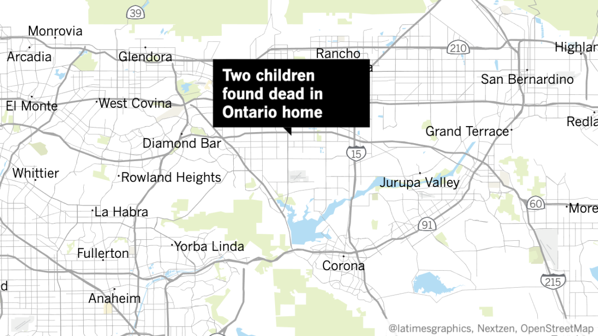 Two children were found dead Tuesday afternoon and their mother was taken to a hospital after police were called to an Ontario home.