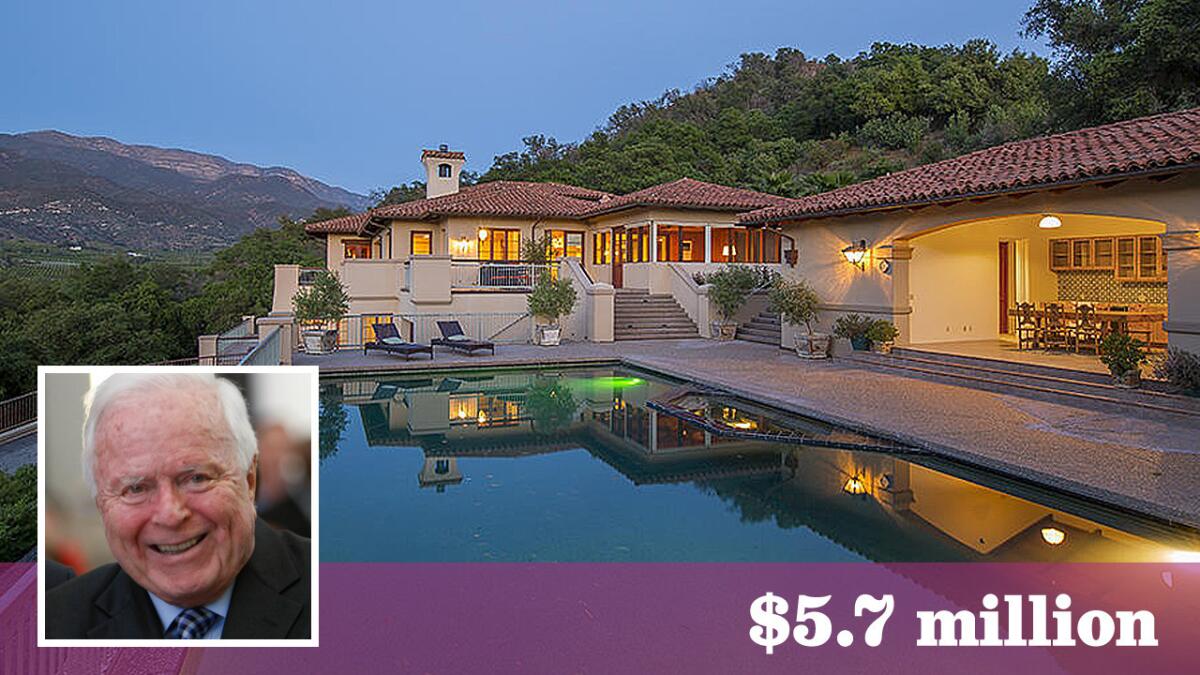 Former Mayor of L.A. Richard Riordan has bought a roughly 60-acre retreat in Ojai for $5.7 million.