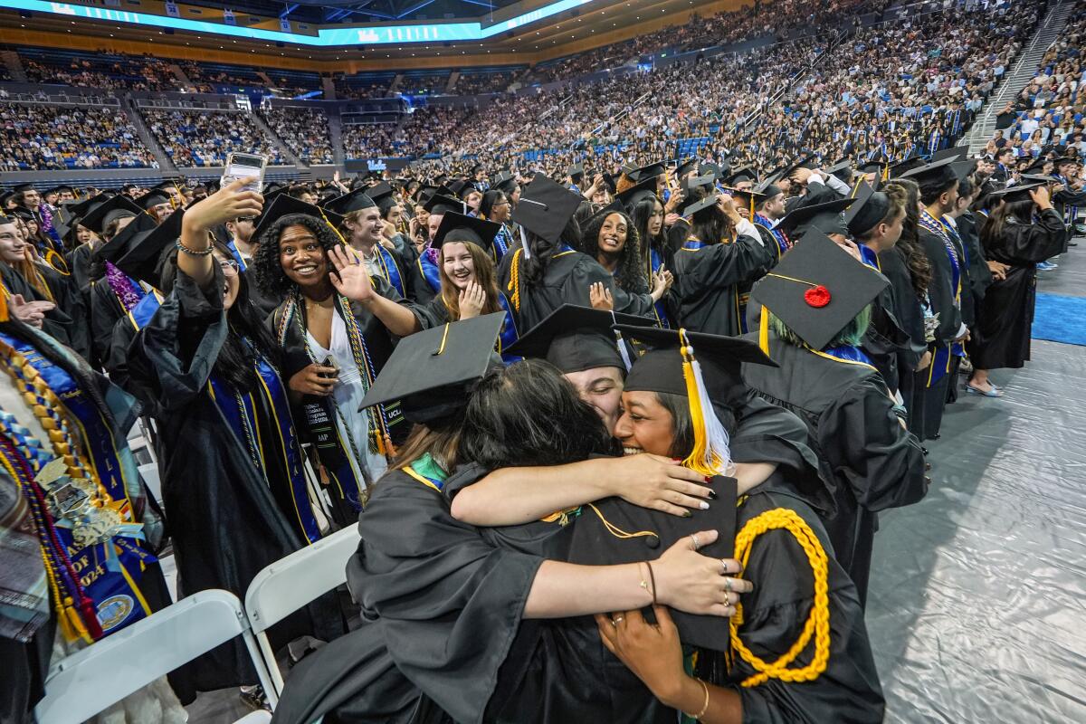 UCLA students celebrate