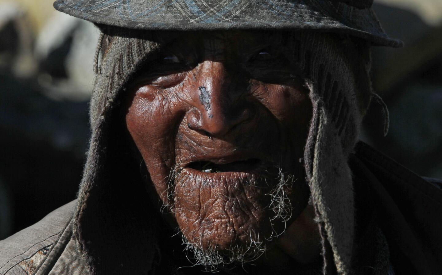 Bolivian villager Carmelo Flores Laura is Aymara -- an indigenous South American tribe. He may be the world's oldest living person.