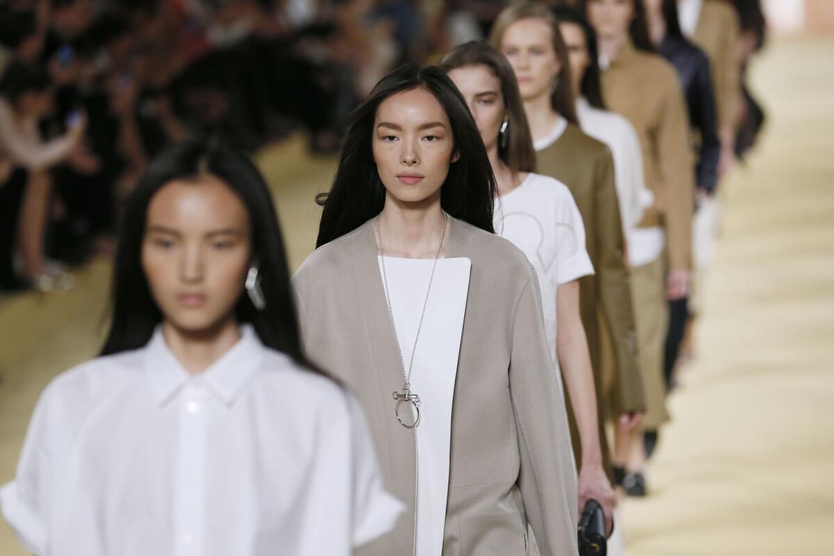 Looks from the 2015 Spring/Summer collection from Hermes.