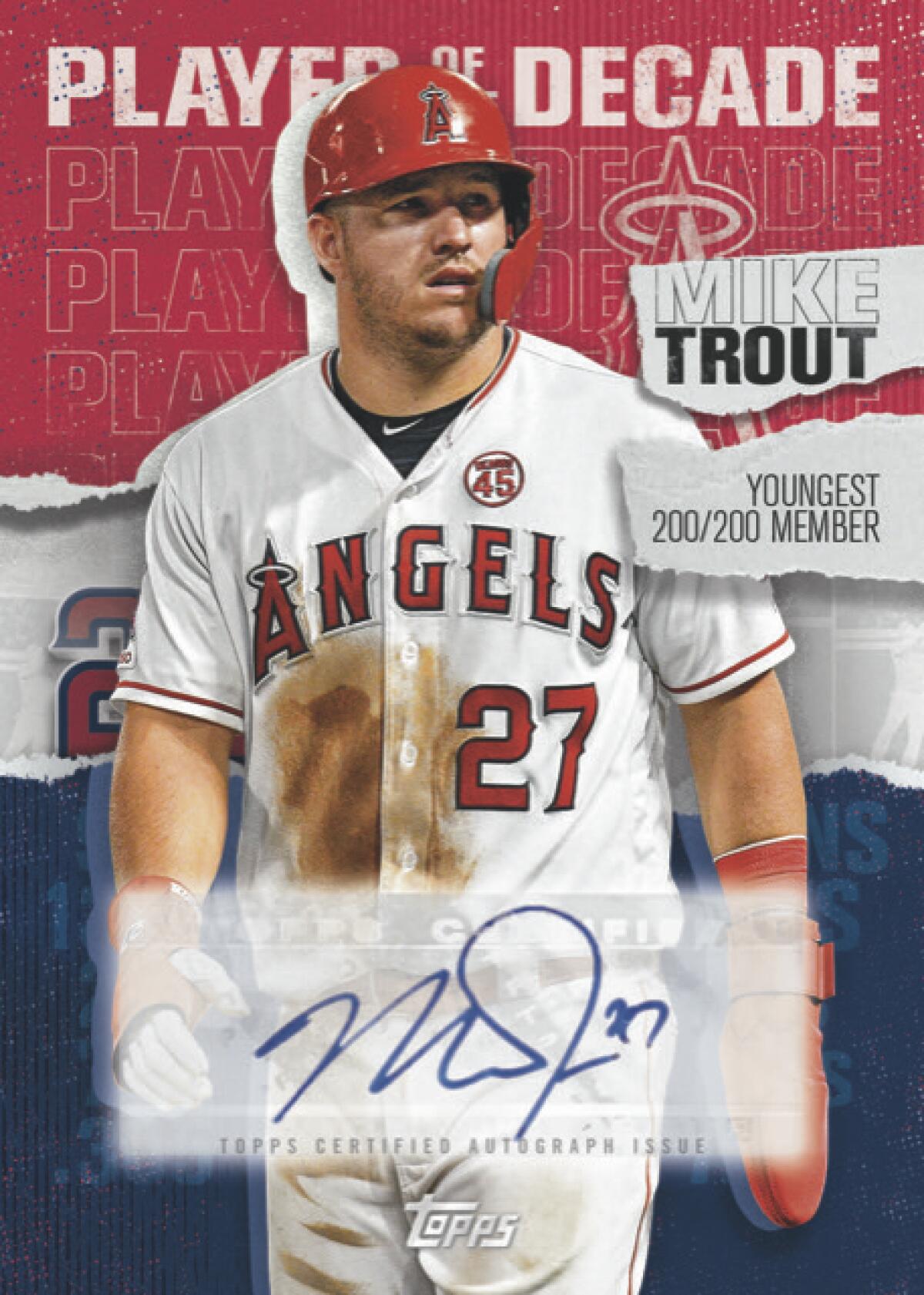 Mike Trout trading card