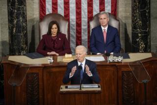 President Joe Biden speaks during a State of the Union address at the U.S. Capitol on Feb. 7, 2023 in Washington, DC. 